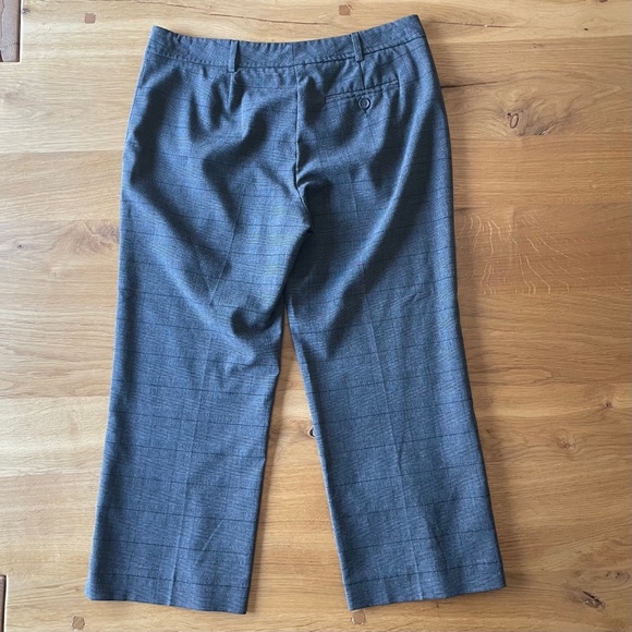 INC International Concepts Cropped Pants - Glen Plaid - Black/Gray - 6P - Picture 3 of 9